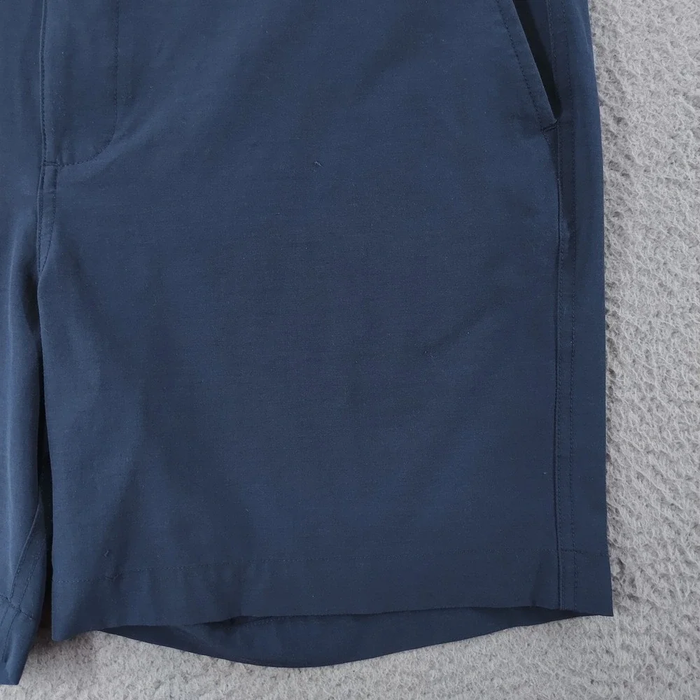 Faherty All Day Shorts Mens 36 Blue Stretch Chino Drawstring Beach Casual Summer